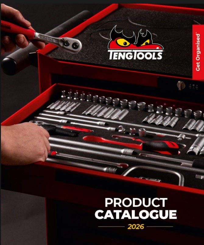 Teng Tools Catalogue 2026 front cover – professional hand tools, tool kits, sockets and workshop equipment catalogue